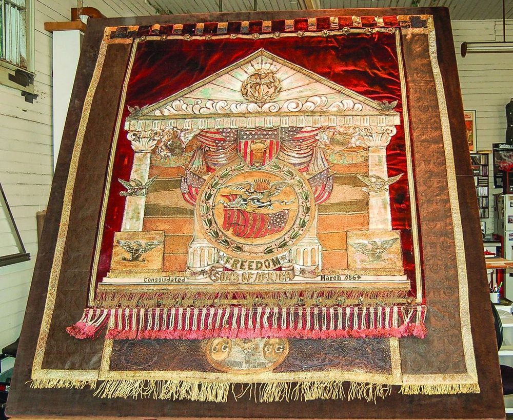 Conservation of a Rare USCT Banner