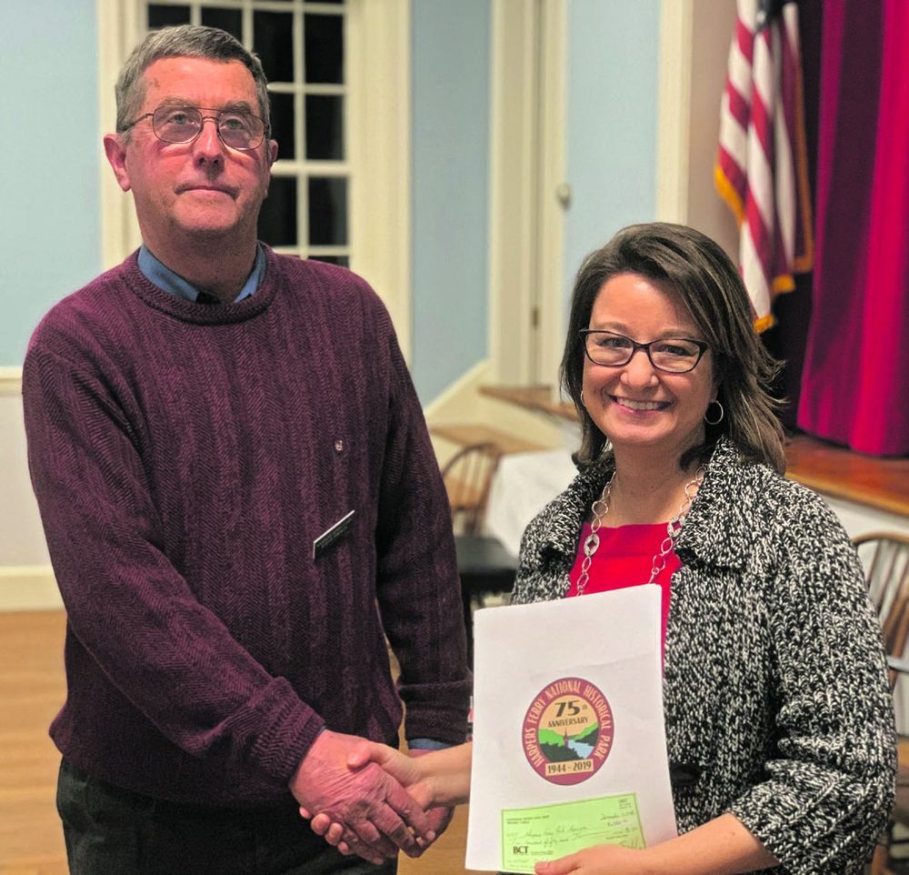 Harpers Ferry Civil War Round Table makes Donation to Harpers Ferry Park Association