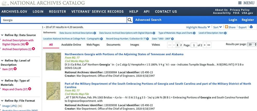 Digitized Civil War Maps at the National Archives