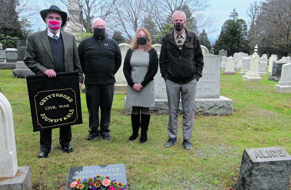 Grave marker for Gettysburg post-battle casualty installed