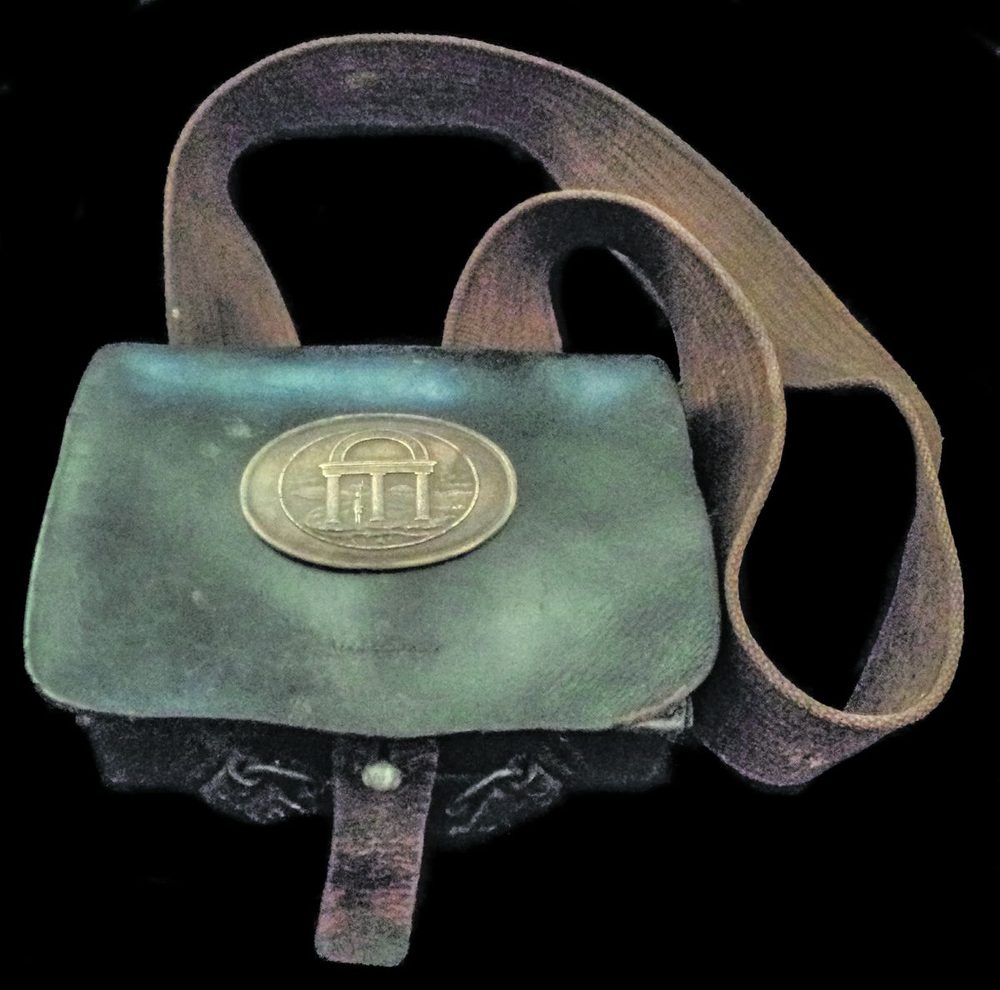 Confederate Cartridge Box with Georgia Plate