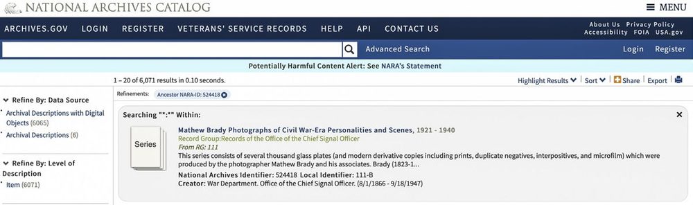 Mathew Brady Photographs of Civil War-Era Personalities and Scenes