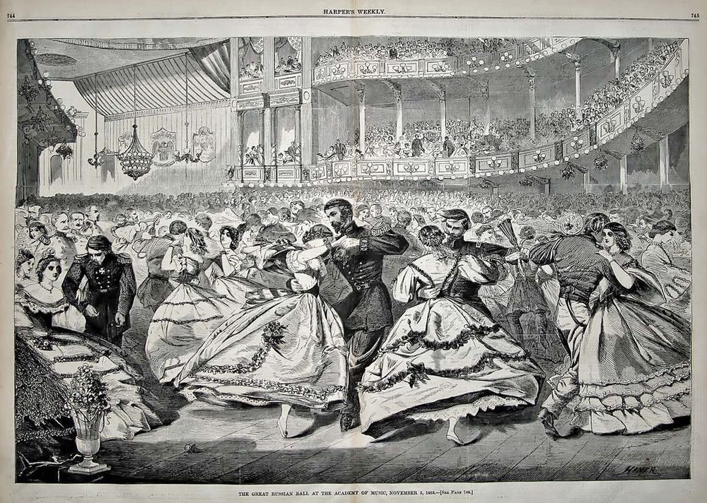 1863–1864 Saw Russian Squadrons and Fancy Balls in America