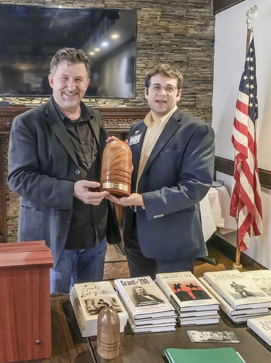 Chris Mackowski Receives Houston Civil War Round Table’s “Frank E. Vandiver Award of Merit”