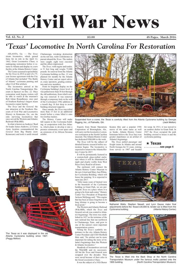 Civil War News March 2016 cover