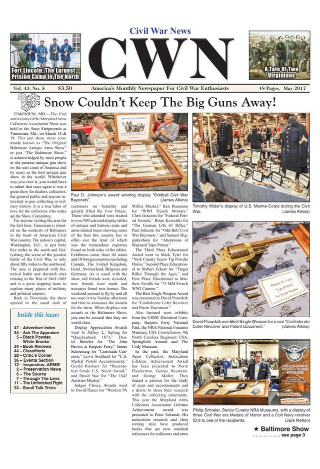 Civil War News May 2017 cover