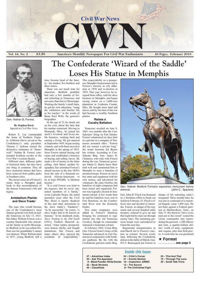 Civil War News February 2018 cover