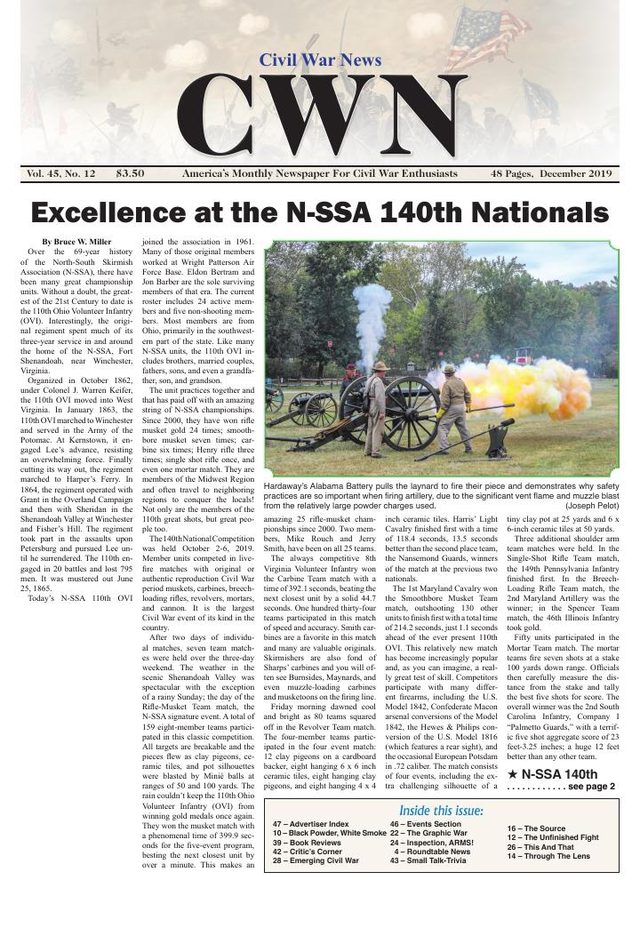 Civil War News December 2019 cover