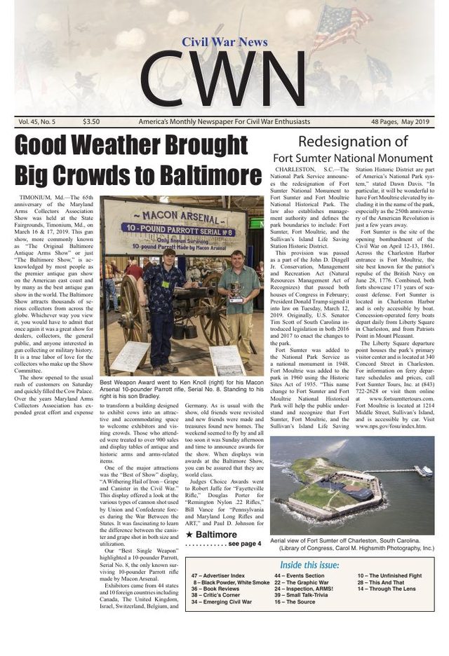 Civil War News May 2019 cover