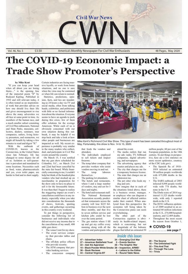 Civil War News May 2020 cover