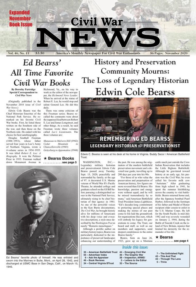 Civil War News November 2020 cover