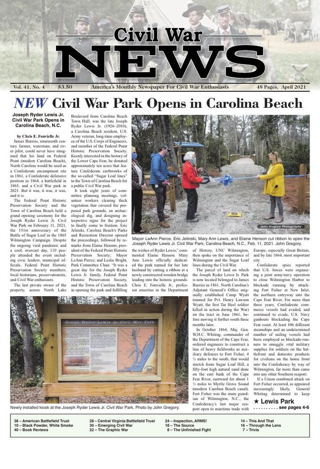 Civil War News April 2021 cover