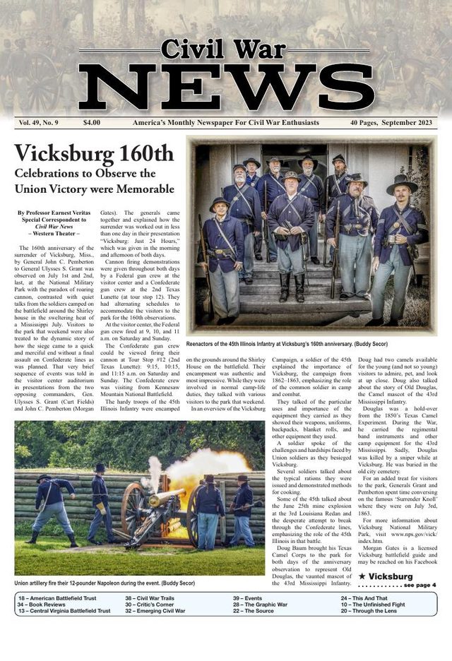 Civil War News September 2023 cover